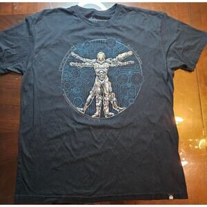 INTO THE AM The Vitruvian Robot Graphic T-Shirt Size XL